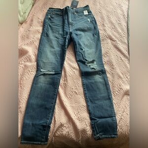 GAP Blue Distressed Skinny Jeans